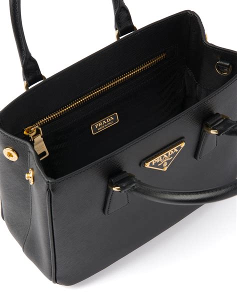 prada galleria mini saffiano leather handbag black|Prada galleria bag preloved.